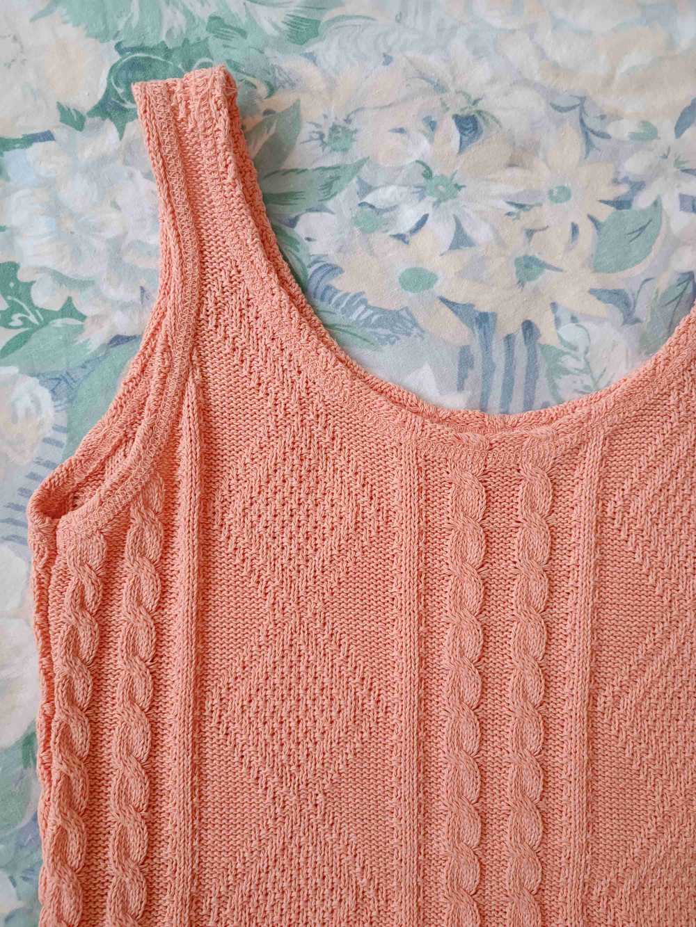 Mesh tank top - Knit tank top Made in France 🇨🇵… - image 2