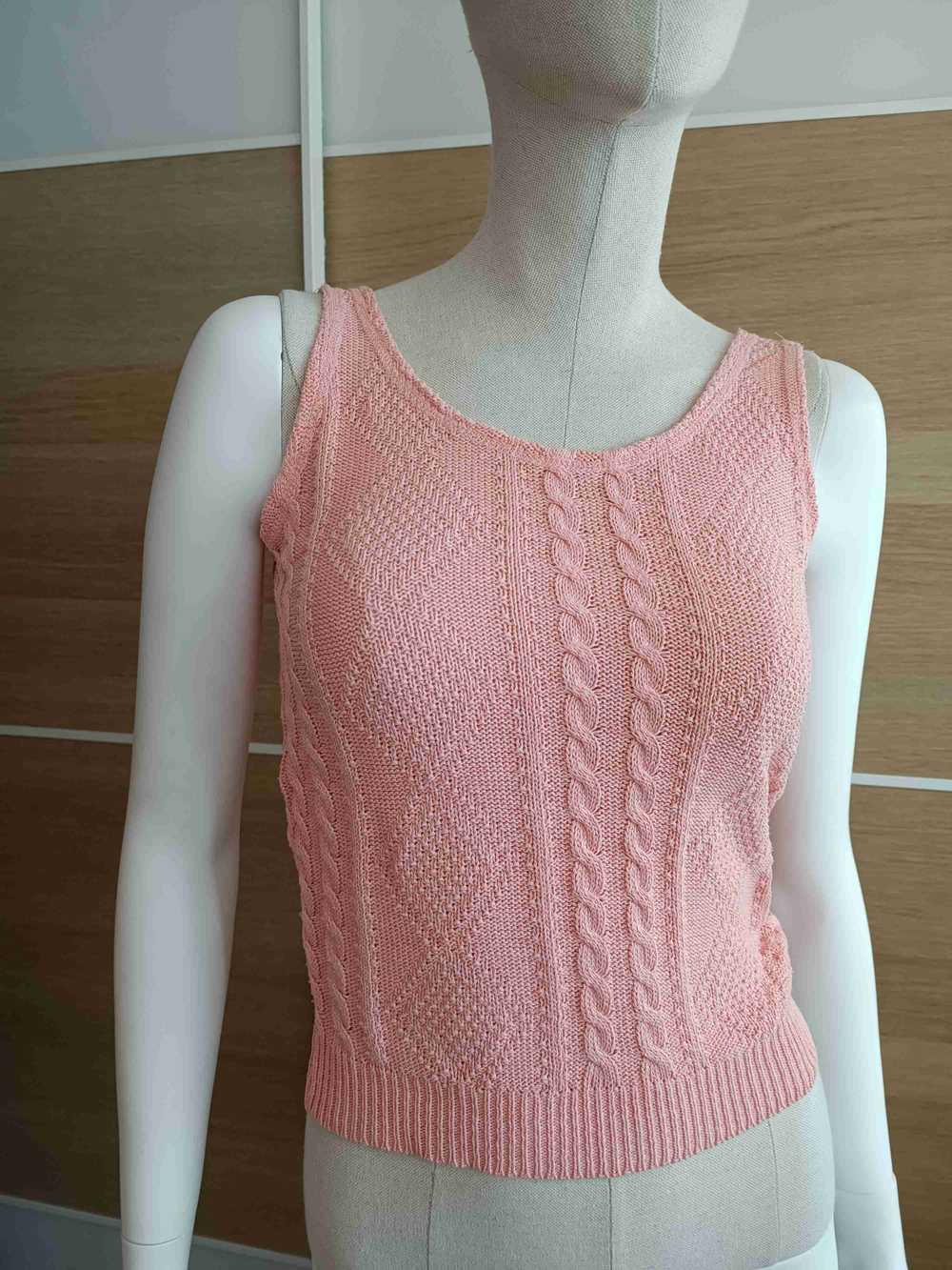 Mesh tank top - Knit tank top Made in France 🇨🇵… - image 4