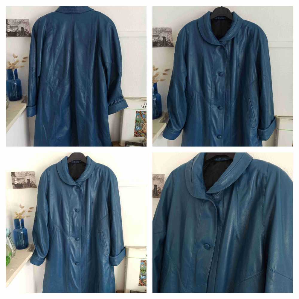 leather coat - image 2