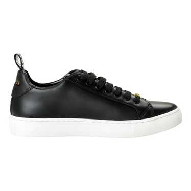 Versace Leather low trainers