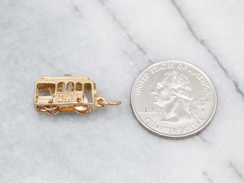 San Francisco Gold Cable Car Charm - image 4