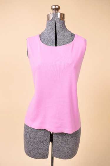 Pink Scoop Neck Tank Top By Charter Club, L/XL