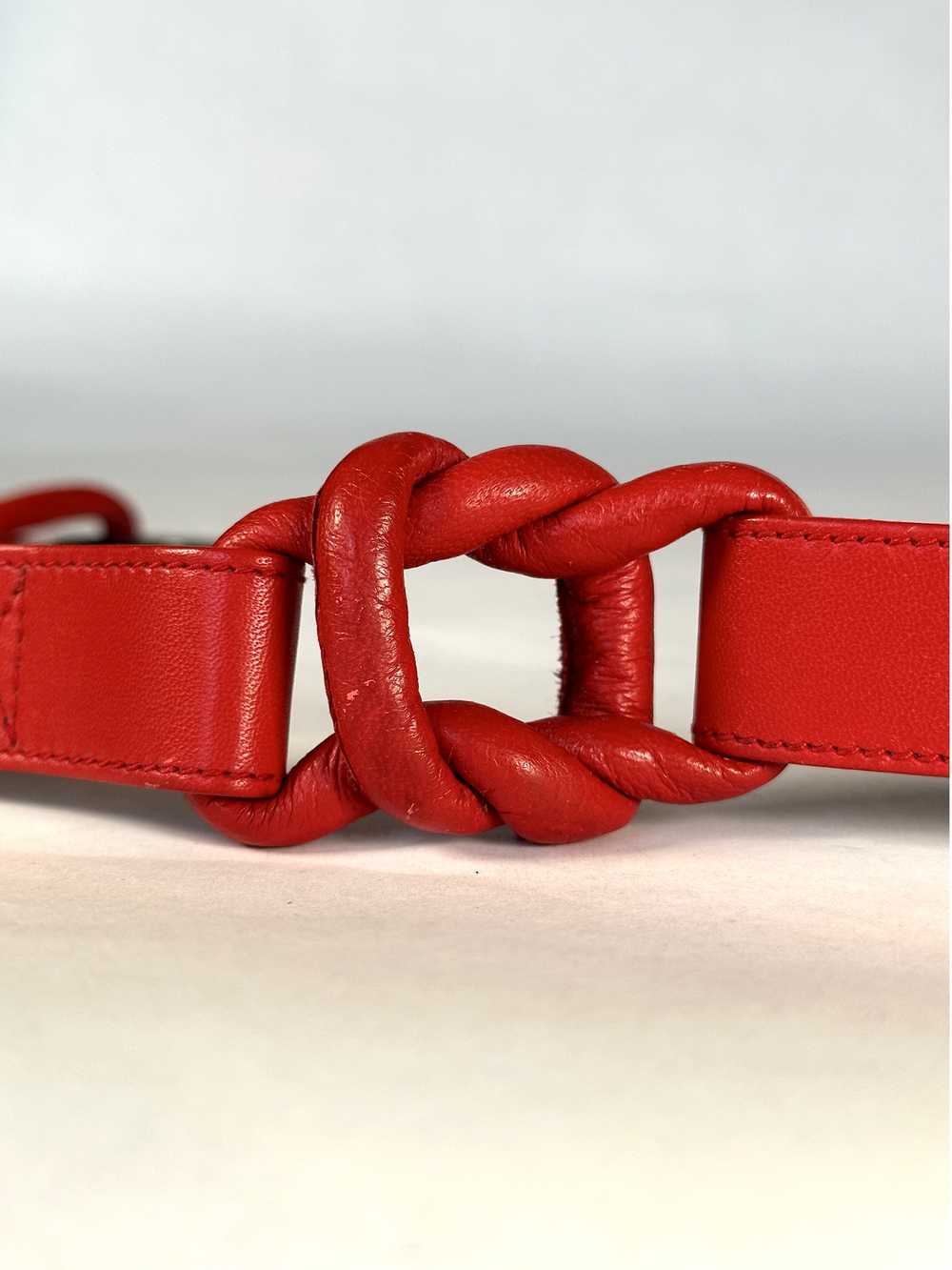 Vintage Red Gucci Hanging Waist Belt - XS - S - image 6