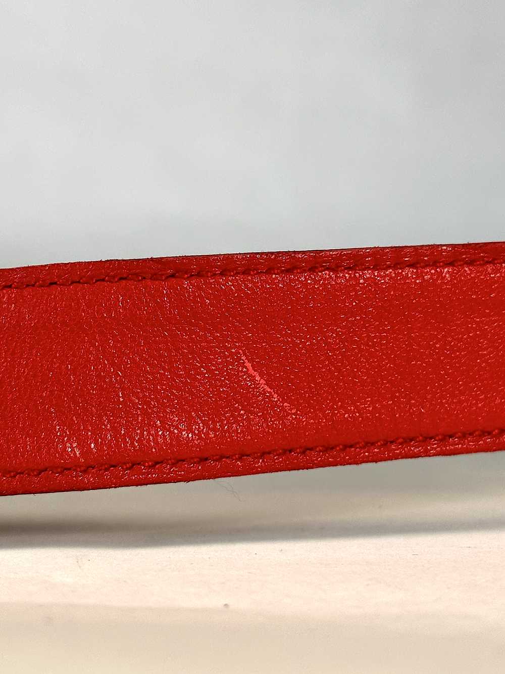 Vintage Red Gucci Hanging Waist Belt - XS - S - image 7