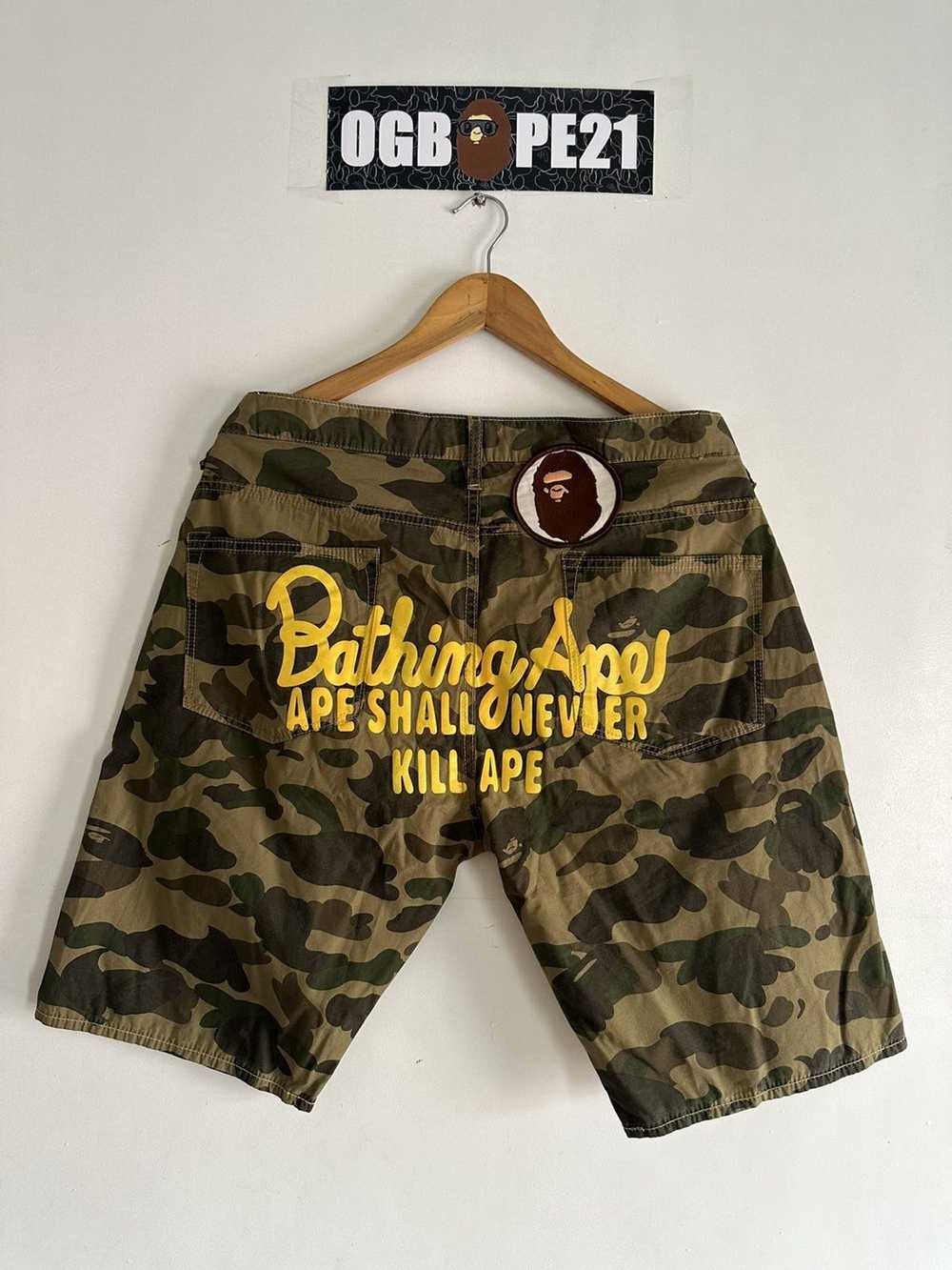 Bape 1st Camo Champion Logo Shorts - image 1