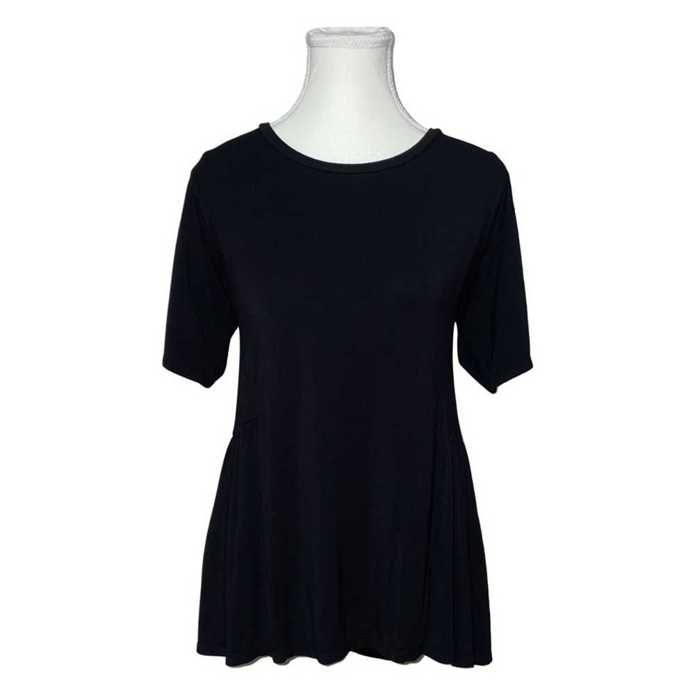 Other August Silk Flowy Black Top - image 1