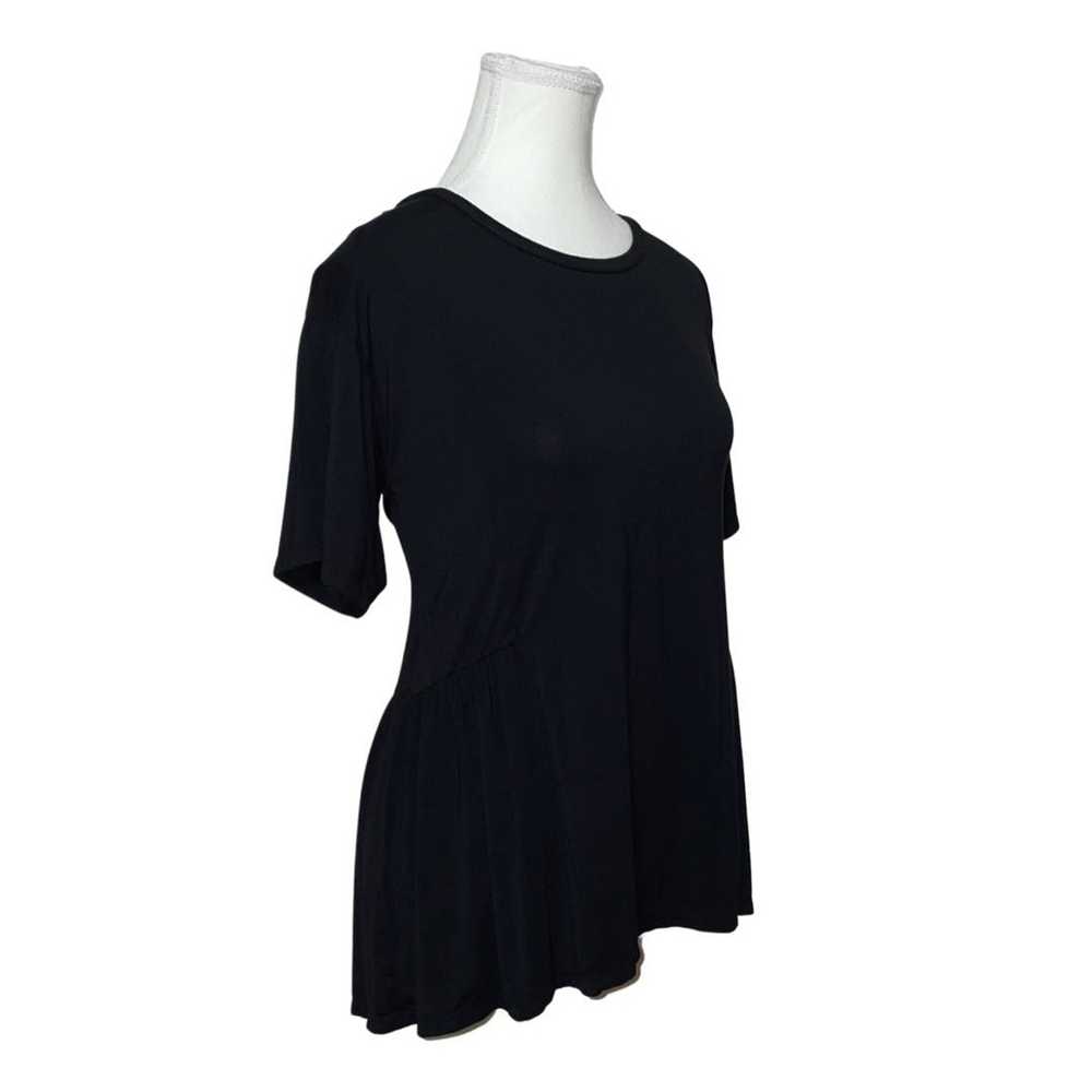 Other August Silk Flowy Black Top - image 3