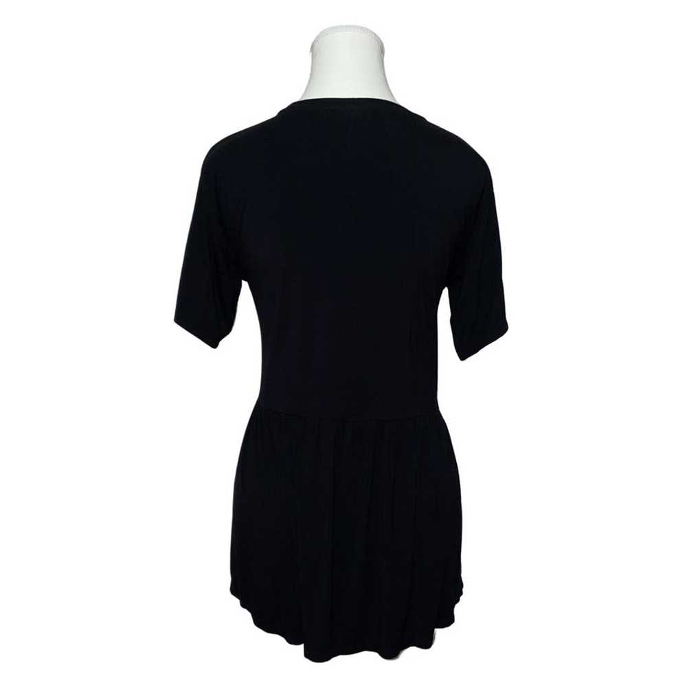 Other August Silk Flowy Black Top - image 4