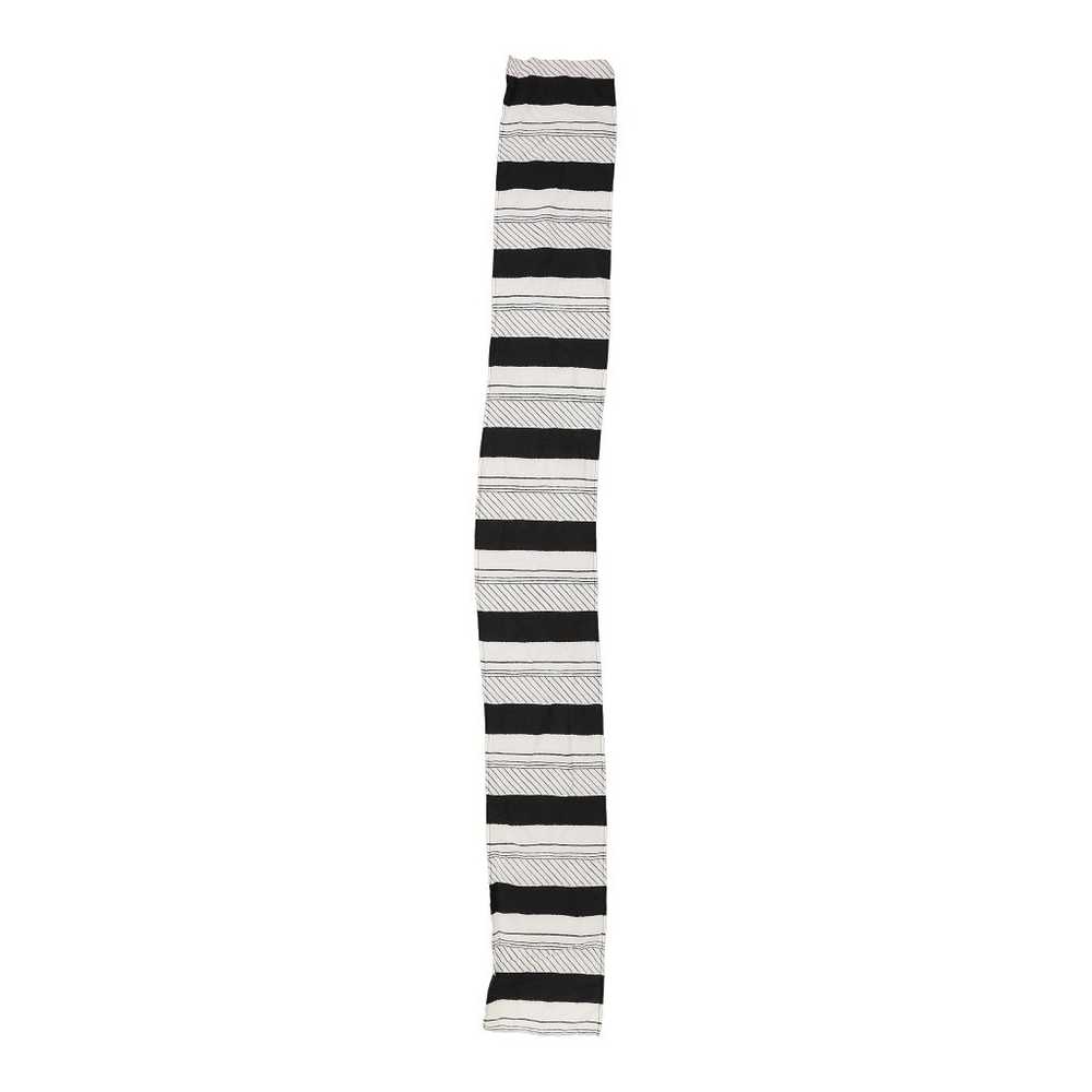 Unbranded Striped Scarf - No Size Black & White P… - image 2