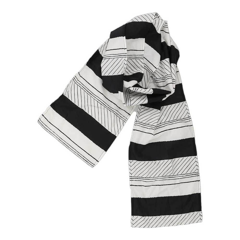 Unbranded Striped Scarf - No Size Black & White P… - image 3