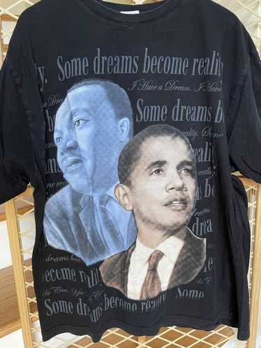 Obama × Vintage y2k mlk x obama blackhistory tee f