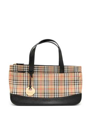 Burberry Pre-Owned 1990-2000 Haymarket check tote… - image 1