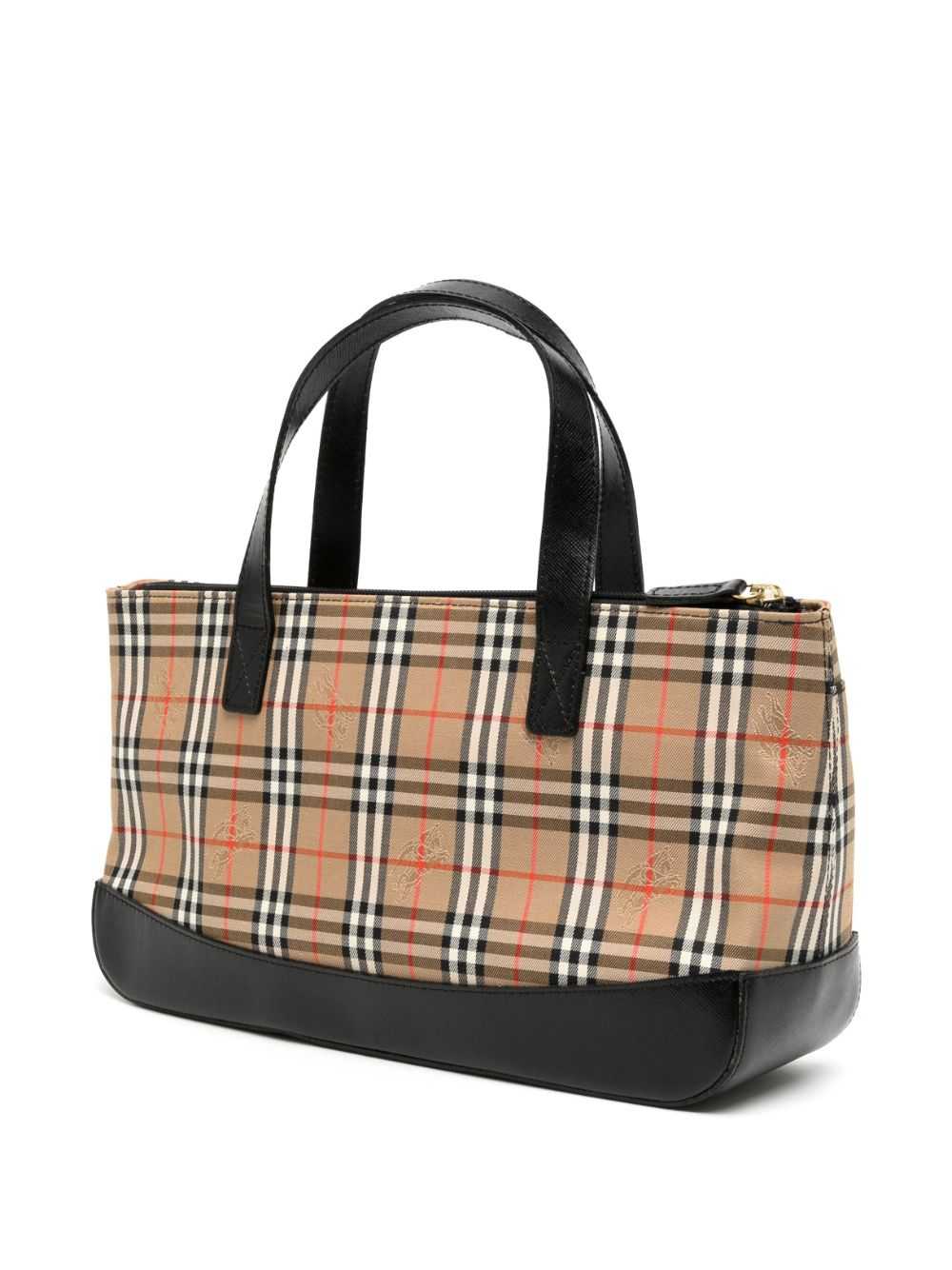 Burberry Pre-Owned 1990-2000 Haymarket check tote… - image 3