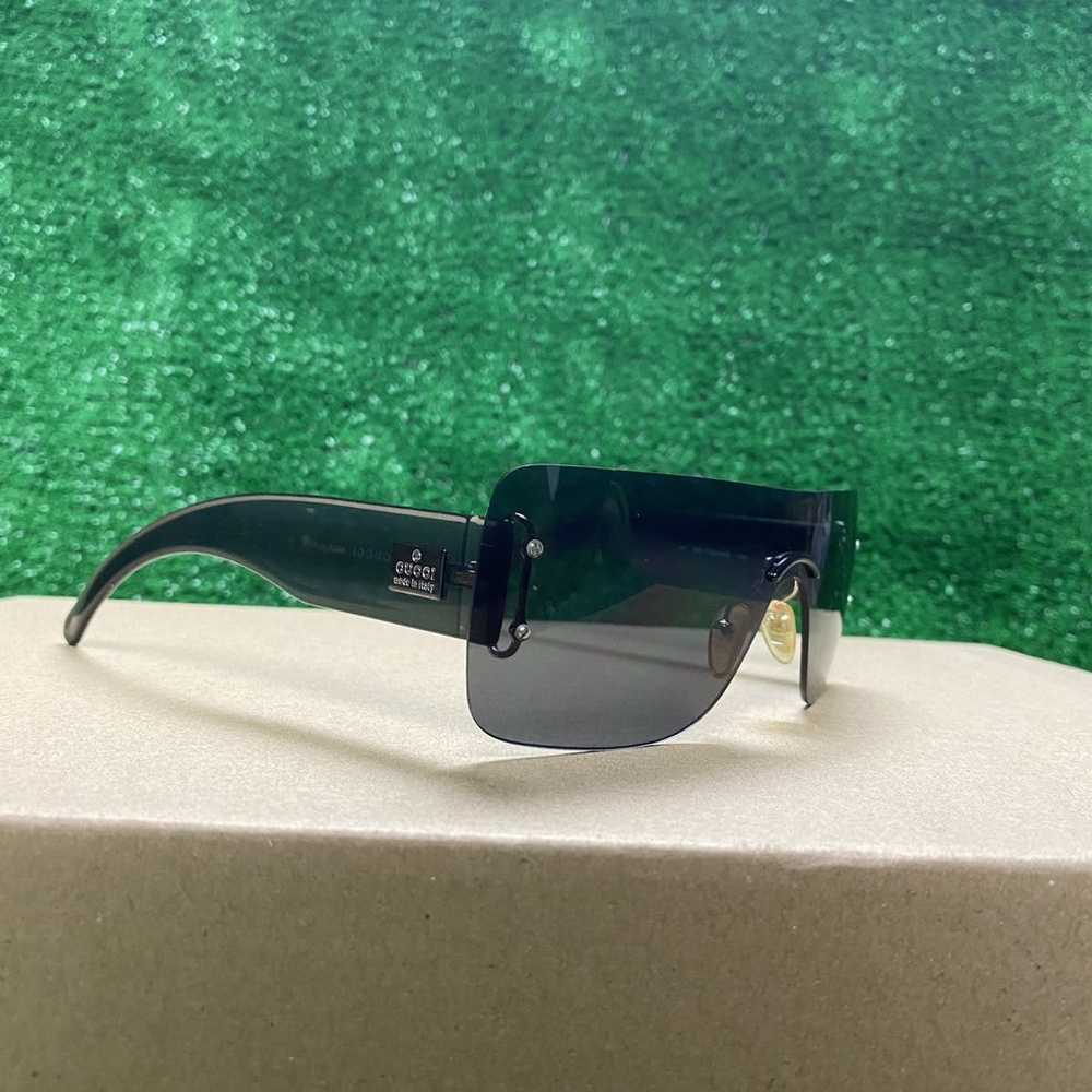 Gucci Gucci Vintage Frameless Sunglasses Rare Bla… - image 3