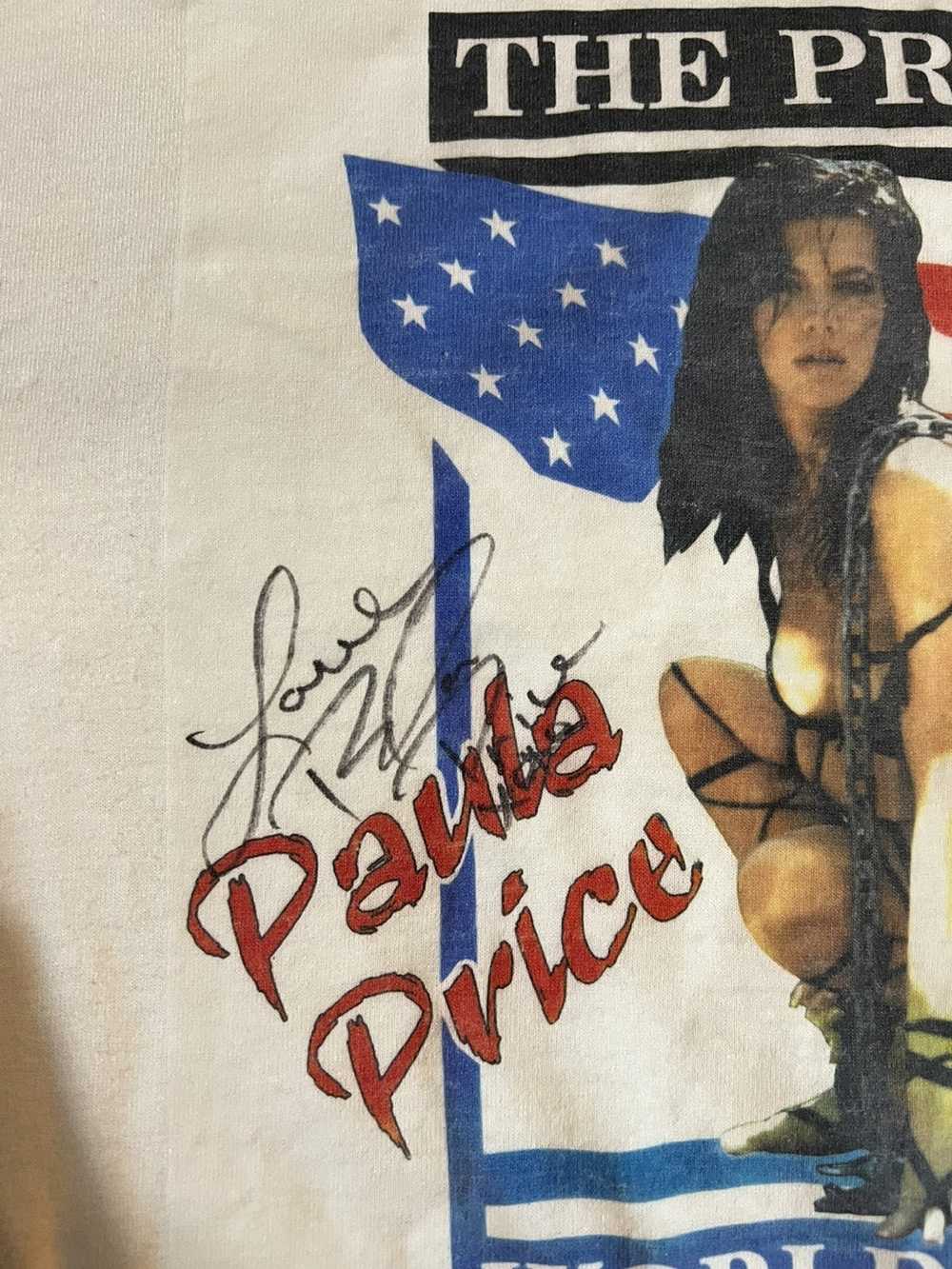 Vintage Paula Price World Tour 93’ Signed Shirt - image 4