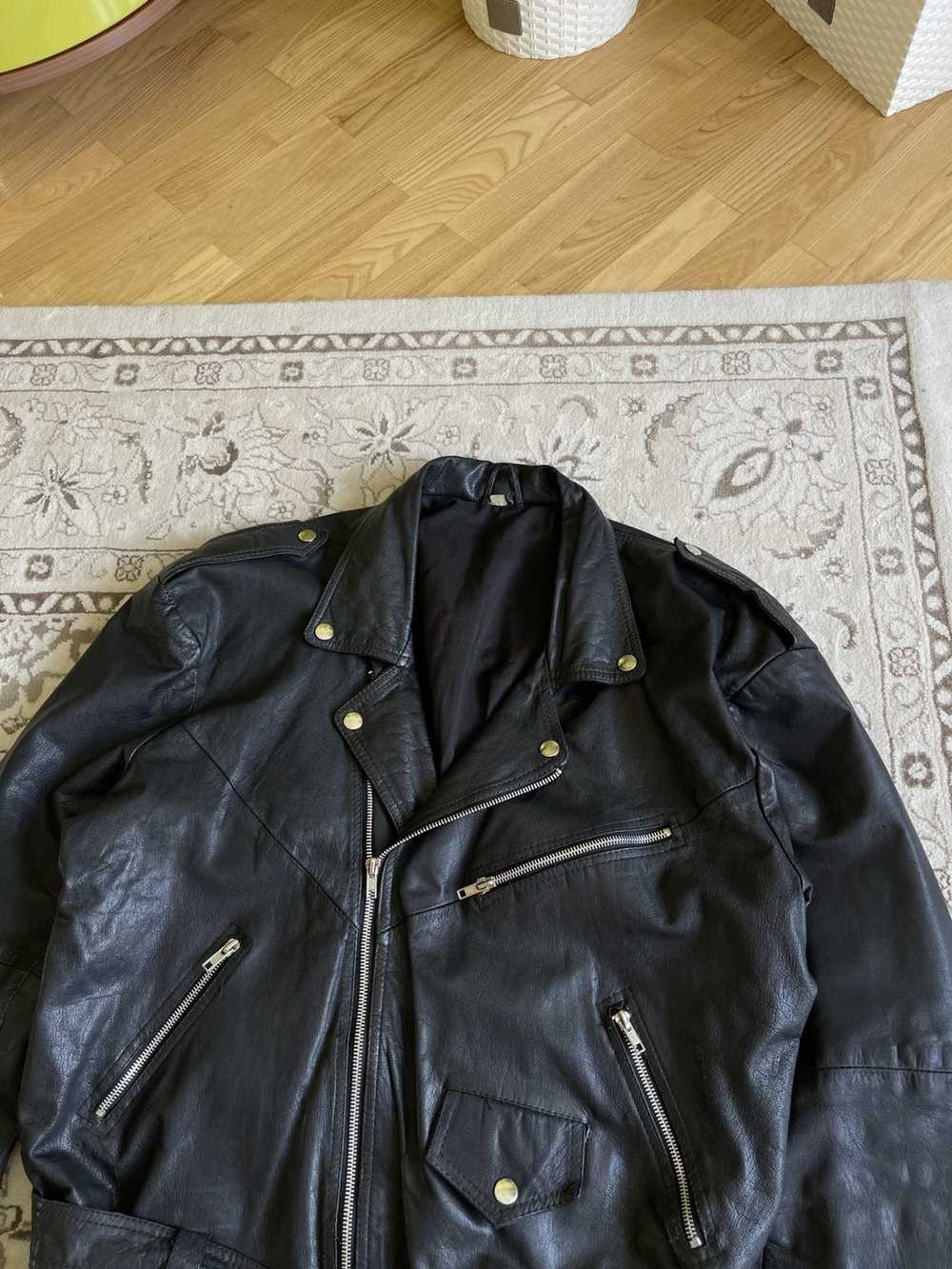 Avant Garde × Leather Jacket × Vintage Vintage Le… - image 2