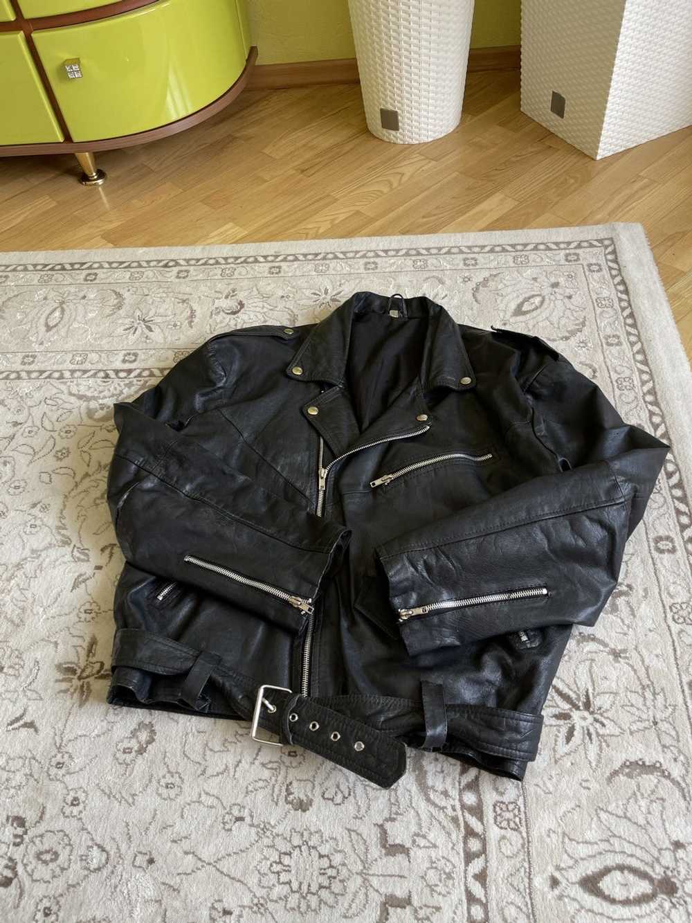 Avant Garde × Leather Jacket × Vintage Vintage Le… - image 6