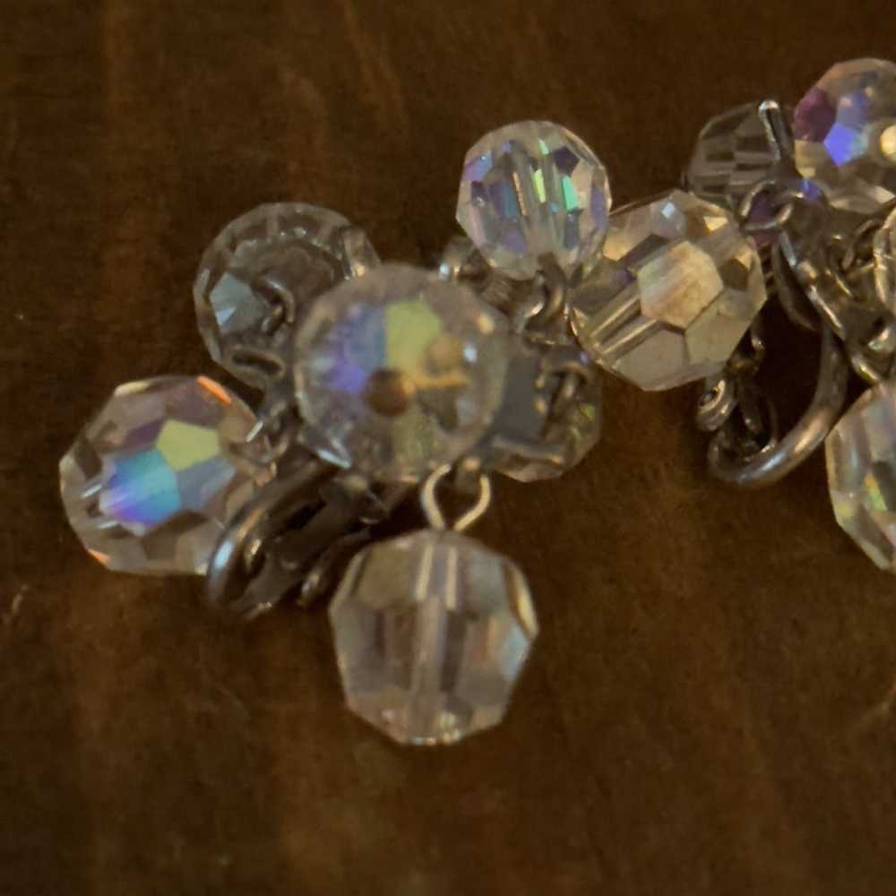 Vintage Vintage Aurora Borealis Crystal clip on c… - image 2