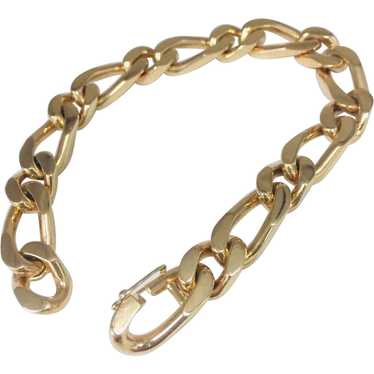 18kt.  Rose Gold French Curb Bracelet - image 1