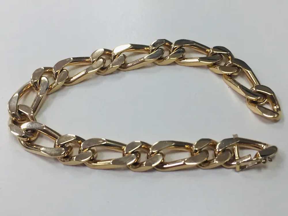 18kt.  Rose Gold French Curb Bracelet - image 2