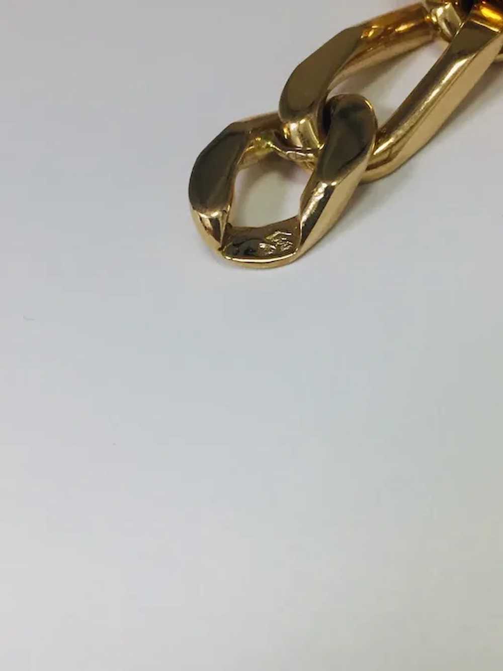 18kt.  Rose Gold French Curb Bracelet - image 3