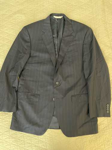 Samuelsohn Chalk Stripe Wool Suit Jacket