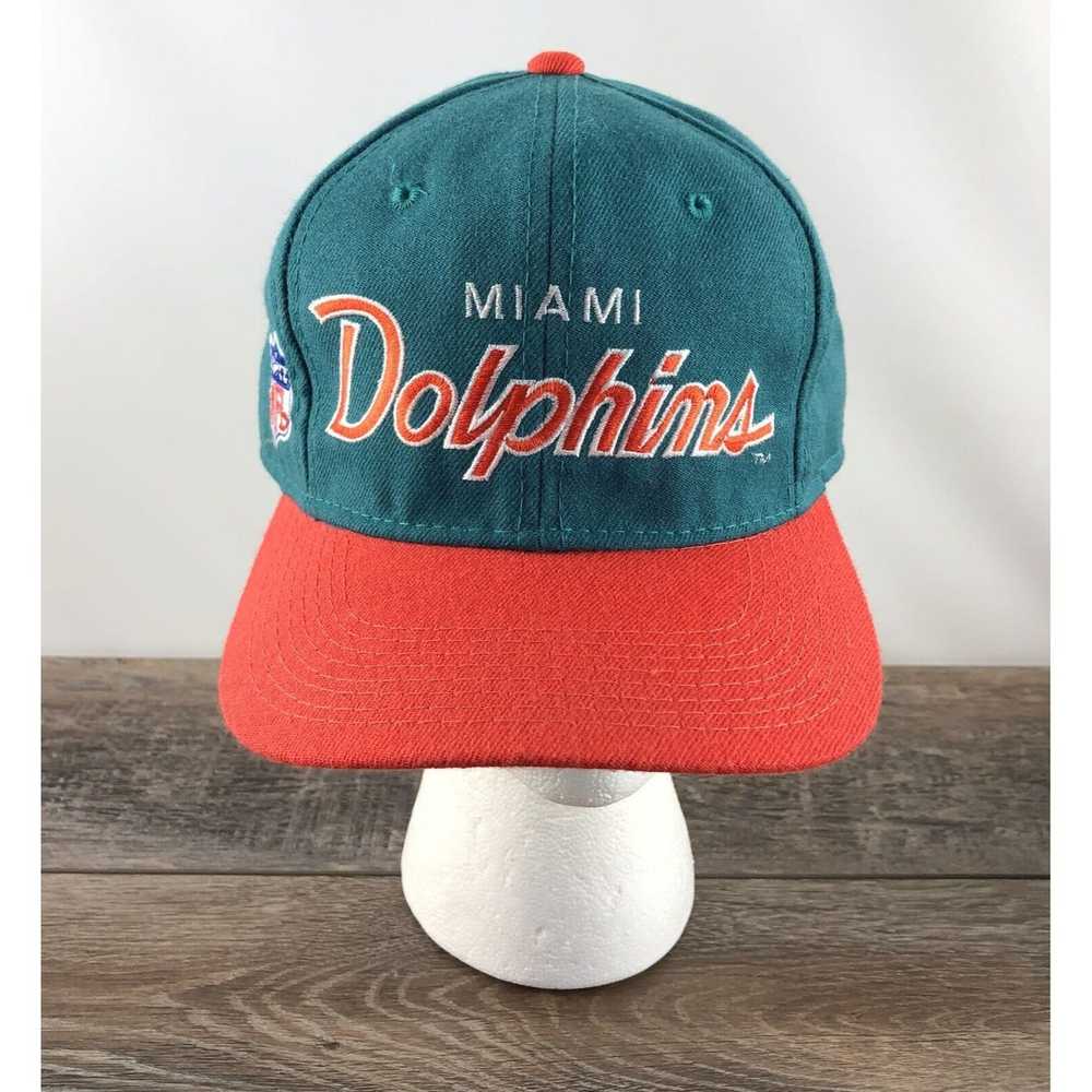 Miami Dolphins Vintage Sports Specialties Script Wool Fitted Cap Hat -  Size: 7