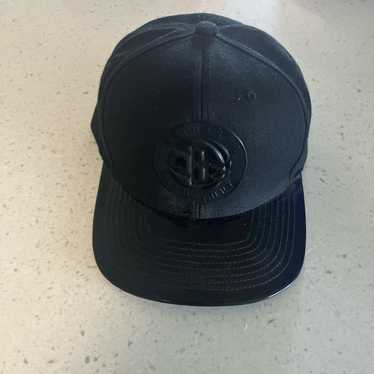 Mitchell & Ness BROOKLYN NETS ALL BLACK HAT - image 1