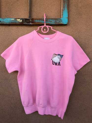 Vintage 1980s 1990s Pink Sweatshirt Sz XL Unisex