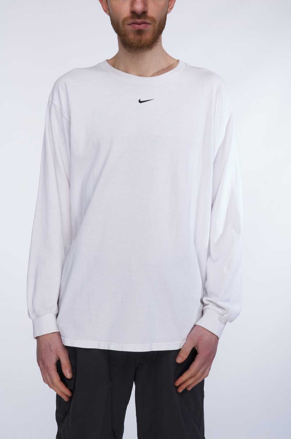 Nike NIKE Longsleeve White Men's Central Swoosh S… - image 1