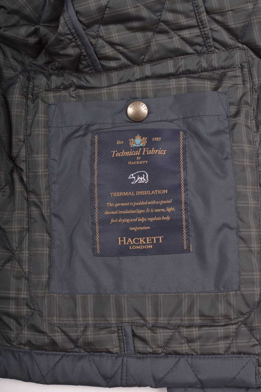 Hackett Hackett Kinloch Blazer Navy Quilted Jacket - image 5