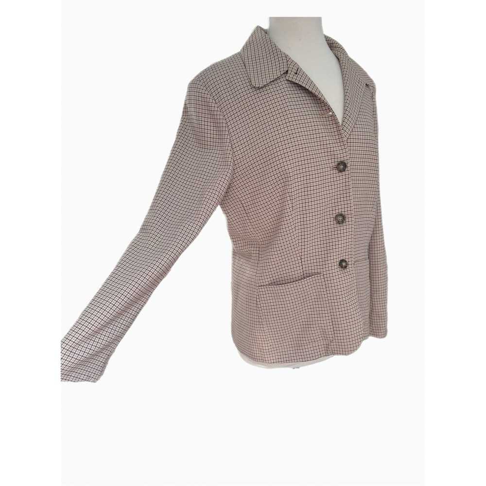 Vintage Vintage LizSport Tan Houndstooth Blazer |… - image 3