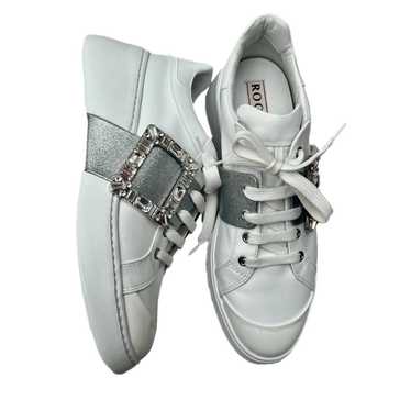 Roger Vivier Viv' Skate leather trainers - image 1