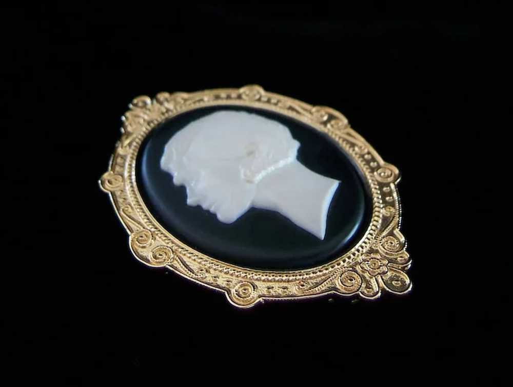 CHANEL - Vintage Over-sized 'Coco' Cameo Brooch -… - image 4