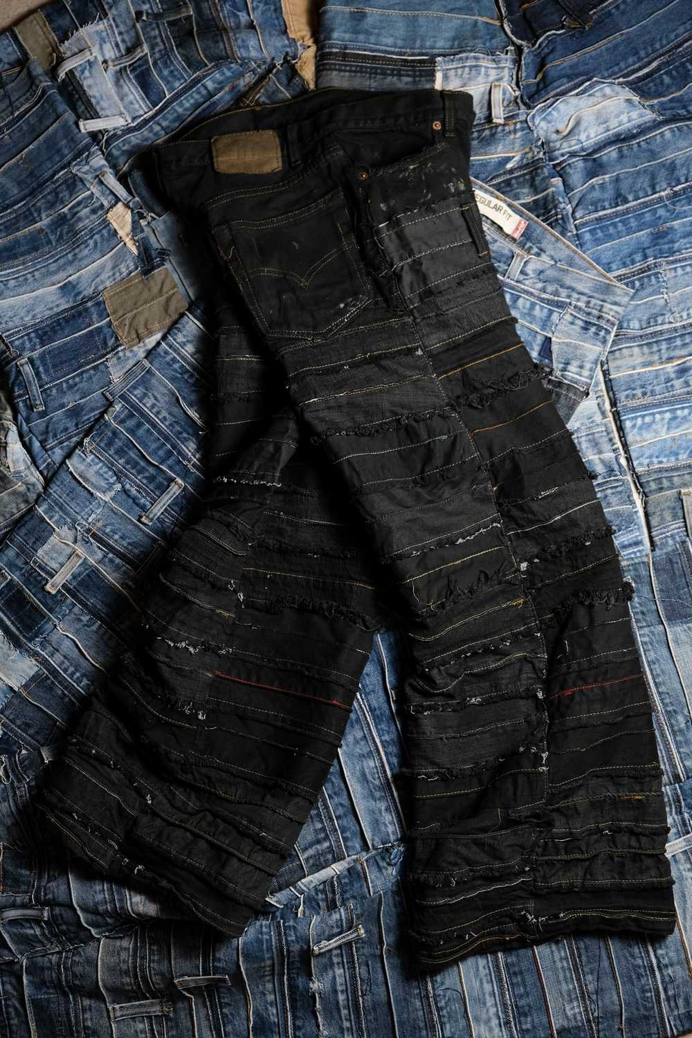 Vintage Remake Vintage Patchwork Denim Jeans - image 9