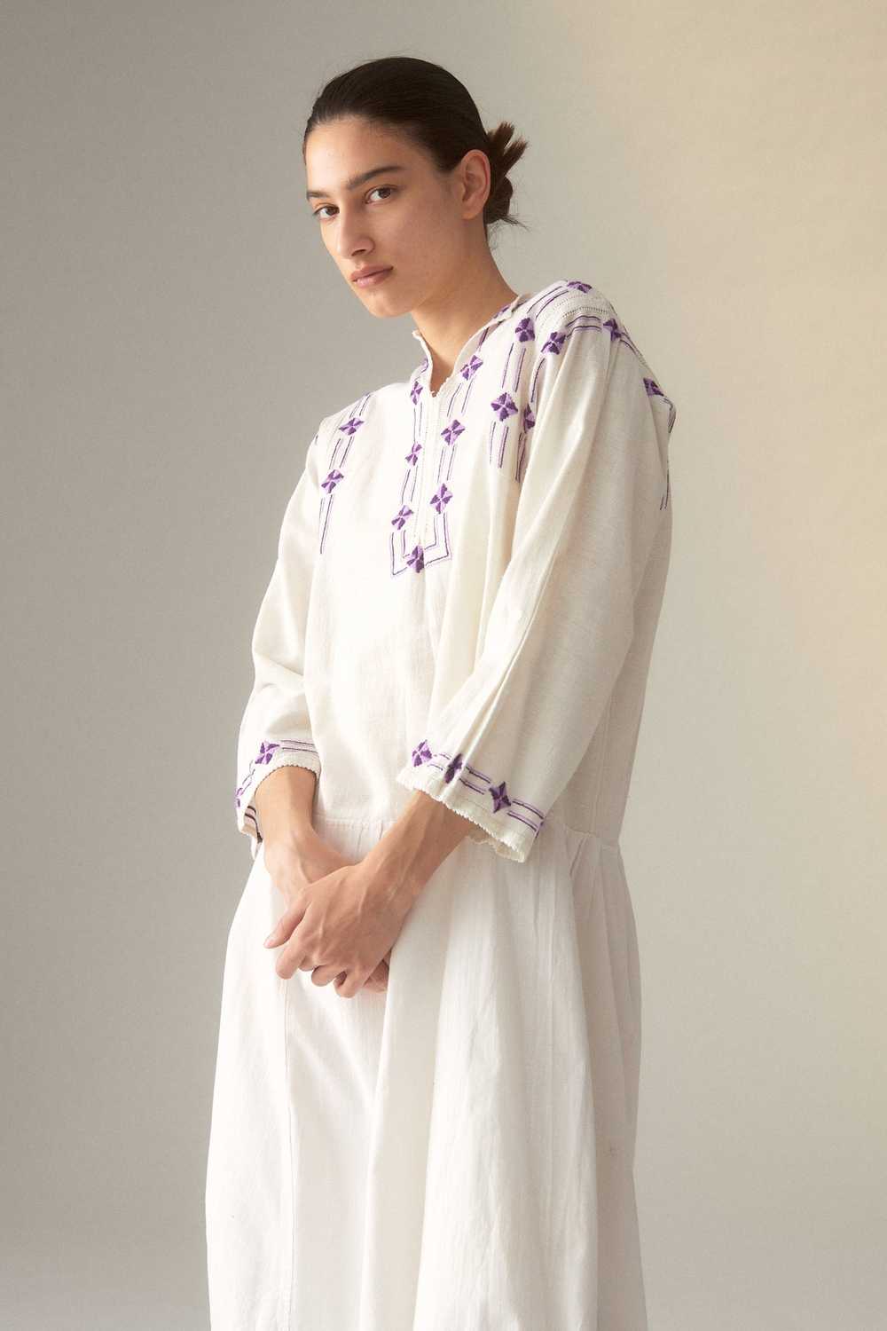 Embroidered Cotton Folk Dress - image 2