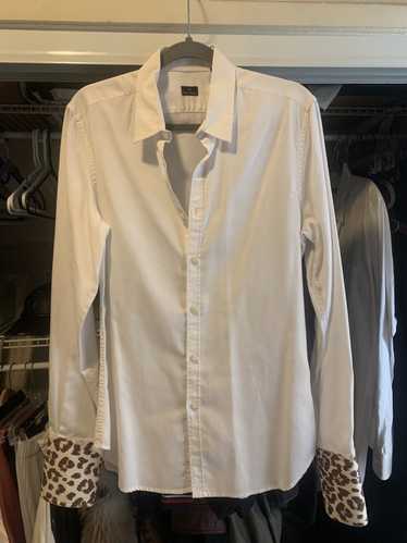 Paul Smith Leopard Cuff Button Up