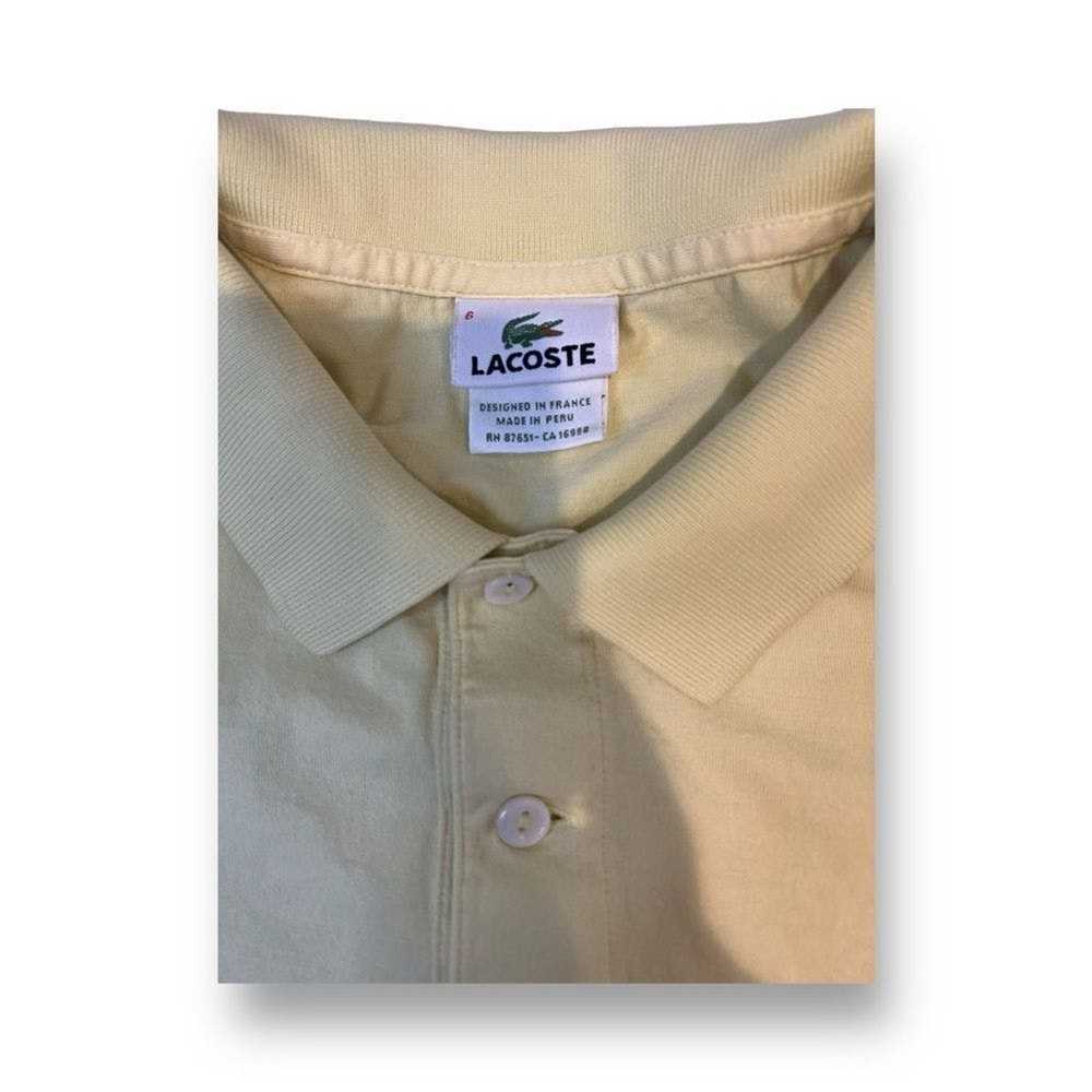 Lacoste Lacoste Yellow Polo Size 6 - image 3
