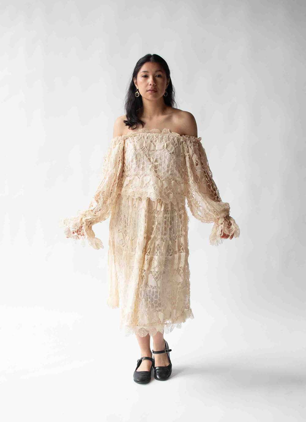 1970s Crochet Dress Set - image 10