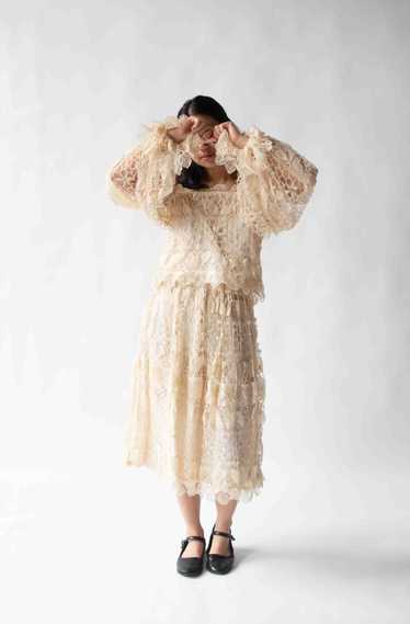 1970s Crochet Dress Set