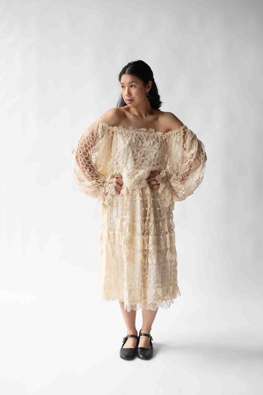 1970s Crochet Dress Set - image 2