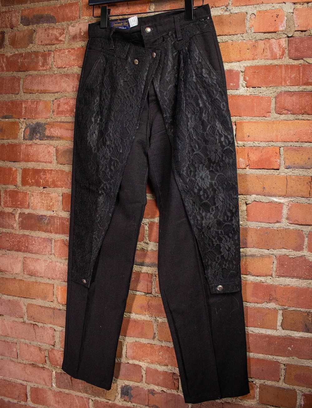 Vintage Vintage Panhandle Slim Black Lace Jeans 1… - image 3