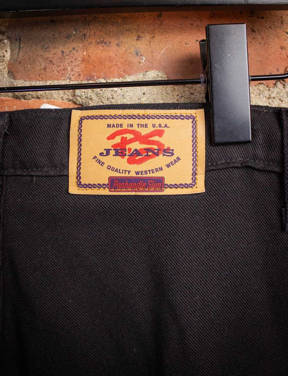 Vintage Vintage Panhandle Slim Black Lace Jeans 1… - image 6