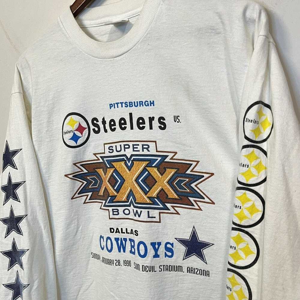 NFL × Vintage VTG 1996 Super Bowl XXX Steelers vs… - image 2