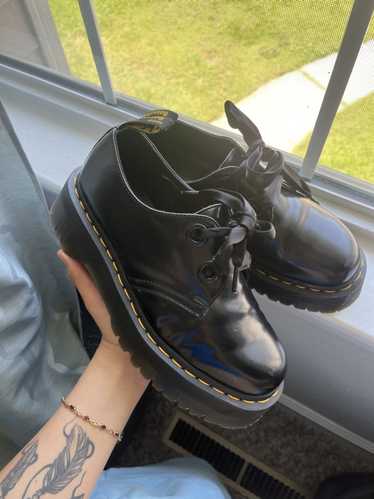 Holly Women's Leather Platform Shoes, Black