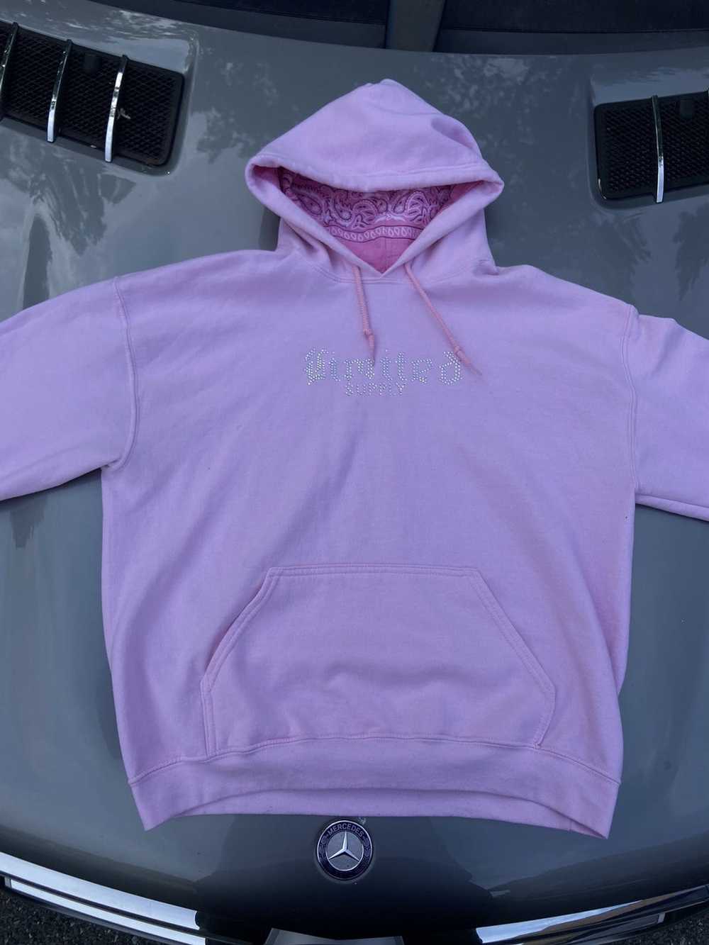 Vintage limited supply pink bandana hoodie - image 1