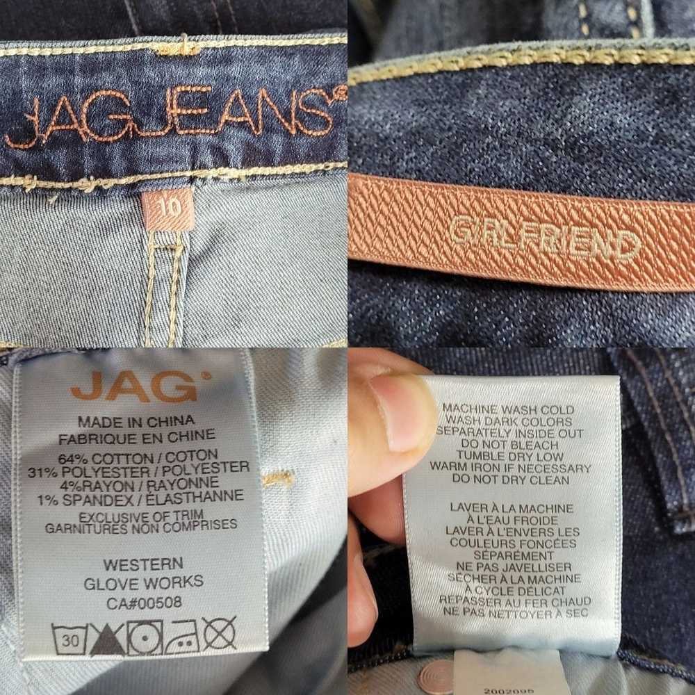 Streetwear JAG Jeans 10 Girlfriend Distressed Whi… - image 3