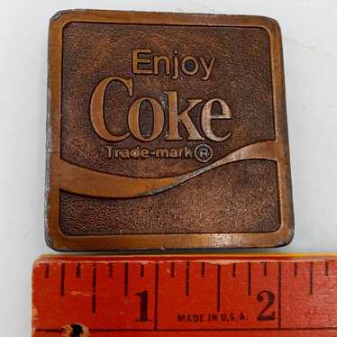 Coca Cola Enjoy Coke Belt Buckle Vintage Coca Cola