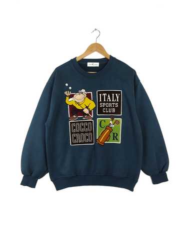 Vintage Vintage COCCO CROCO Italy Crewneck Sweatsh