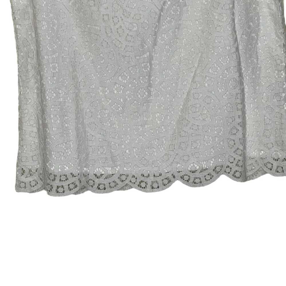 J.Crew J. Crew Blouse Top 6 White Lace Lined Cott… - image 5